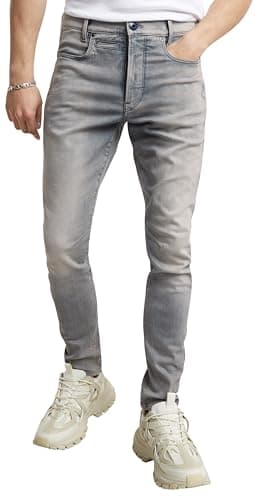 Image of G-STAR Men's D-Staq 3D Slim Jeans, Grey (antic faded radium D05385-9882-C587), 34W / 32L