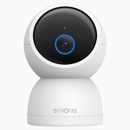 Image of Strong 3K 5MP Indoor Camera Security, 360° View Pan/Tilt, Motion Detection Monitor for Baby Dog, 2.4G/5G WiFi, Night Vision, Auto Tracking, 2-Way Audio, Cloud & 512GB SD Storage, APP Control, House