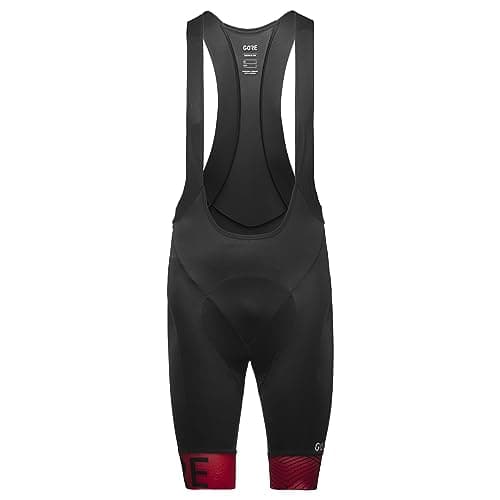 Image of GORE WEAR Mens C5 BIBS, Black/Red, XL EU