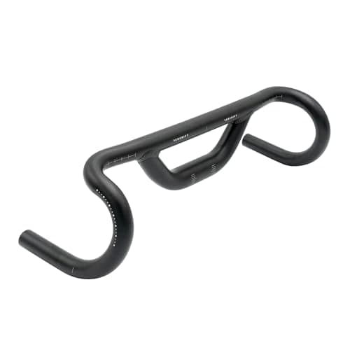 Image of REDSHIFT Top Shelf Low Flare Handlebar for Road, Gravel, Touring, and Commuter Bikes, Aluminum Drop Bar, with 70mm of Rise, 53cm Width