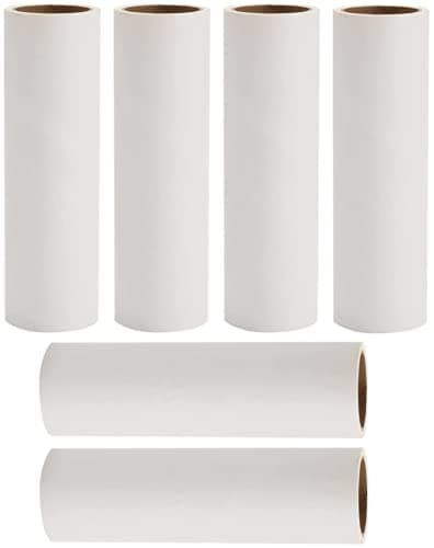Image of Tahbarshi Lint Roller Refills, 6 Pack Large 16 cm Lint Roller Replacement Rolls, Pre-Cut Extra Sticky 360 Sheets, for Removing Pet Hair Fuzz Dust Debris from Clothes Carpet Car Sofa