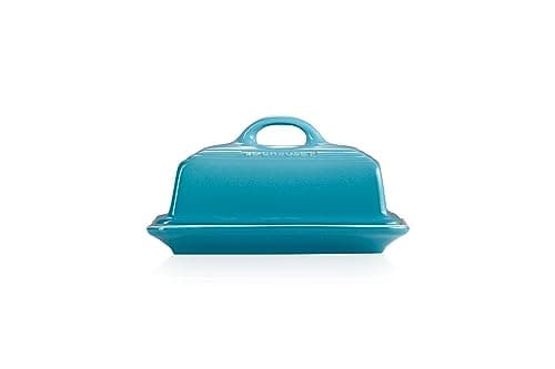 Image of Le Creuset Stoneware Butter Dish, 900 g, 17 x 12.5 x 9 cm, Teal, 70837171700000