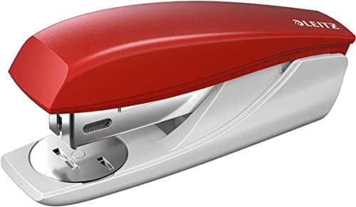 Image of Leitz Stapler, 25 sheet capacity, Red, Ergonomic metal body, Includes staples, NeXXt Range, 55010025