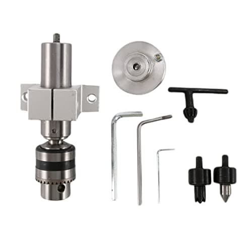 Image of Qoekacy Multifunction Drilling Tailstock Live Center with Claw for Mini Lathe Machine Revolving Centre DIY Accessories Woodworking