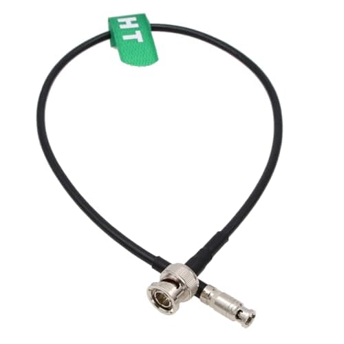 Image of HangTon 4K 6G Coaxial SDI Video Cable 75 Ohm HD Micro BNC to BNC for Blackmagic Video Assist 5" Monitor, Micro Studio Camera 4K G2 ATEM DJI Lightbridge 2 15cm