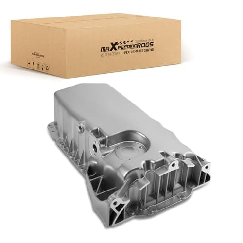Image of maXpeedingrods 038103601AQ, 038103601MA Aluminum Engine Oil Sump Pan for Audi TT VW Golf Jetta 1.8L Turbo Engine Oil Container 311-58596A, 264-702