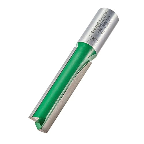 Image of Trend CraftPro Straight Two Flute Router Cutter Bit, 1/2 Inch Shank, 12.7mm Cut Diameter & 50mm Cut Length, Tungsten Carbide Tipped, C153MX1/2TC