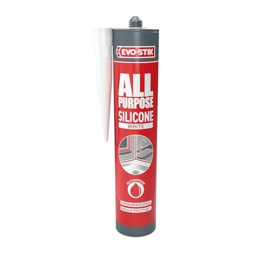 Image of EVO-STIK All Purpose Silicone Sealant White - Flexible and Suitable for a Host of Different Applications