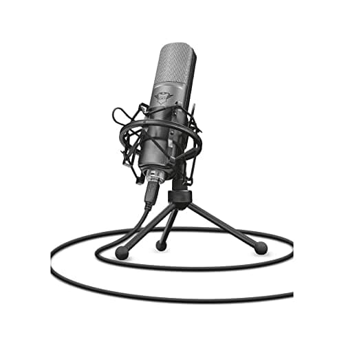 Image of Trust Gaming GXT 242 Lance Streaming Microphone with Tripod and Pop Filter, Cardioid, Condenser USB Microphone for PC, PS4, PS5, Laptop, Podcast, Recording, Youtube, Twitch - Black