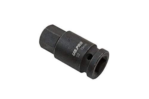 Image of US PRO Tools 1/2" DR Impact Hex Bit Socket M19 X 55mm 3324
