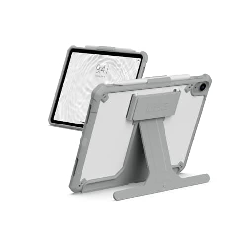 Image of URBAN ARMOR GEAR UAG Designed for iPad 11" A16 11th Gen 2025, 10.9" 10th Gen 2022 Case A3354 A3355 A2696 Protective Folio Cover w/Hand Strap Pencil Holder & Kickstand, Scout Healthcare White/Gray