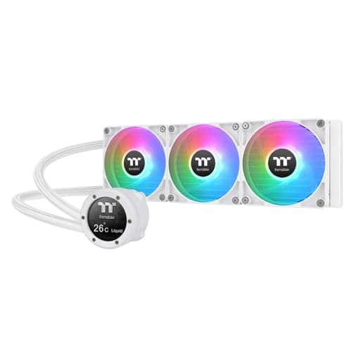 Image of Thermaltake TH360 V2 Ultra ARGB Sync/AlO Liquid Cooler/ARGB Fan 120 * 3/PWM 500~1500rpm/Water Block 2.1" LCD/White, CL-W405-PL12SW-A