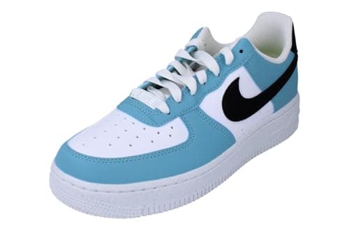 Image of NIKE HJ9571-400 AIR Force ONE '07 Women Denim Turq/Black-White-Cyber UK 4