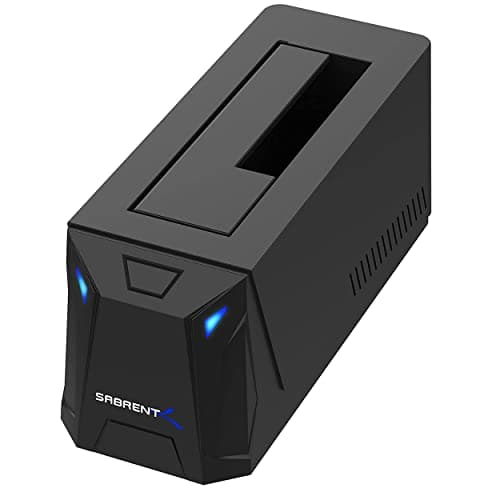 Image of SABRENT Hard Drive Docking Station, SSD HDD 2.5" 3.5" SATA Dock, Powered External SSD Enclosure, Tool-Free (EC-UBLB)