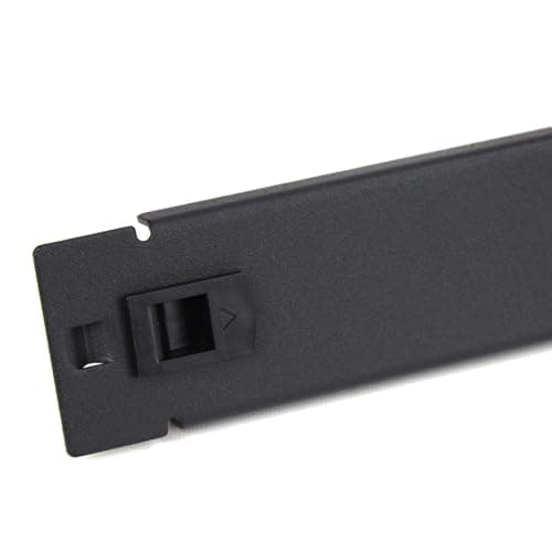 Image of kenable Toolless Quick-Fit Blanking Plate 1U 19 inch Rack Mount Steel Data Cabinet Panel Black