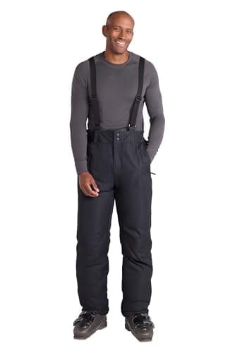 Image of Mountain Warehouse Dusk II Mens Ski Pants - Warm Padded Fleece Lined Trousers, Thermal Tested -20 °C & Snowpoof - Winter Skiing, Winter Sports, Walking Black 2XL