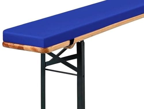 Image of Outdoor Beer Table Set with Cushed Backrest 140x25cmFoam NonSlip Washable Cover – Ideal for Parties Events Indoor & Outdoor Use.