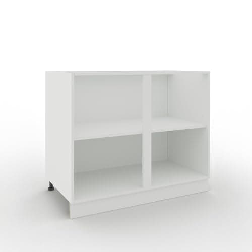 Image of JD Greta Adjustable Kitchen Base Unit Carcass - 1000mm - Kitchen Cabinet Carcass - White Matt
