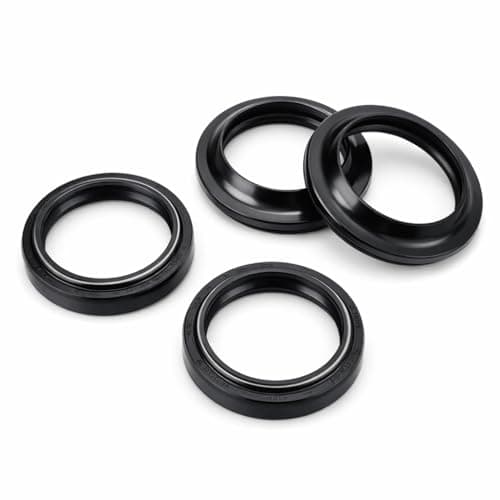 Image of Alomejor Motorcycle Front Fork Oil Seal,high durability fluororubber dust protection,Shock Absorber Seal Kit,41x53x8/10.5mm size,for cruiser sport bike enthusiasts and daily commuters