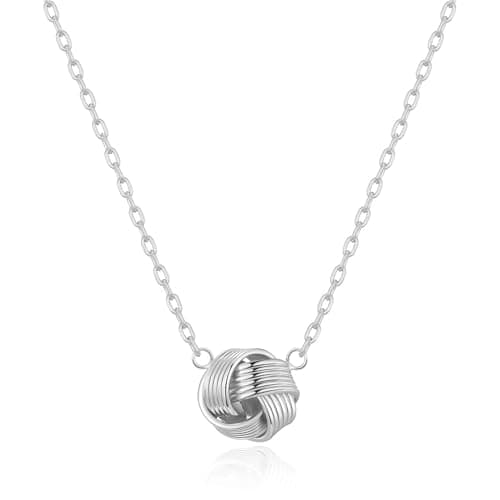 Image of Philip Jones Silver Plated Love Knot Necklace