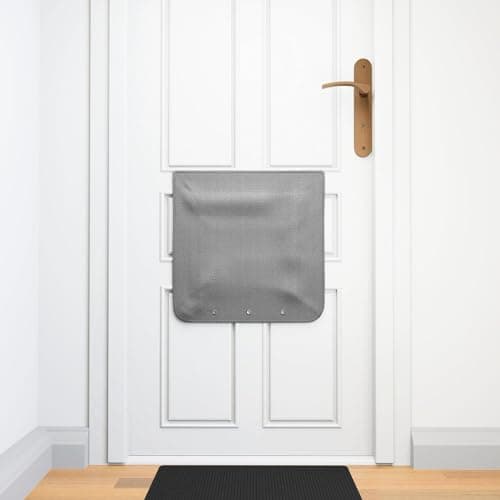 Image of MAMMO Letter Box Catcher, Post box Mail Catcher, Letterbox Cage Alternative, Letter Catcher For Front Door, Letter Box Cover for letters & small parcels, Universal, Easy Install, No Tools (Grey)