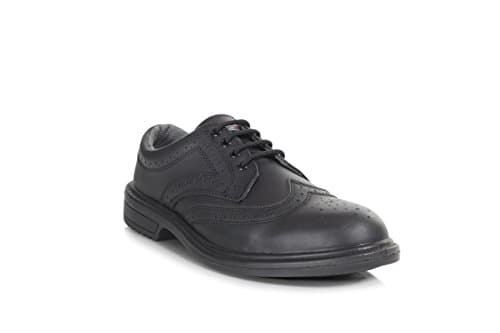 Image of Perf PB69 S3 SRC Executive Office Safety Brogue Shoe C/W Midsole, Black, 9 UK (43 EU)