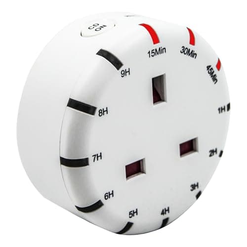 Image of Uni-Com Simple Countdown Plug-in Timer, Energy Saving, Home Security, 12 Timer options & Daily Repeat Feature, Easy Programming for Automatically Operating Lamps, Lights & Home Appliances