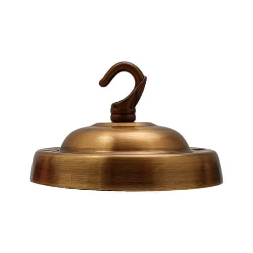 Image of LEDSone Ceiling Rose Hook Plate Vintage Yellow Brass Metal 10.5 cm Antique Single Out Side Fitting with Accessories for Chandliers Pendant Lights Wall Lamps Hanging Lights Planters Decorations