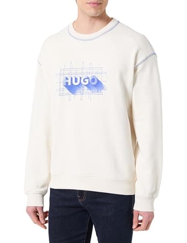 Image of HUGO Men's Sweatshirt, Open White 121, L