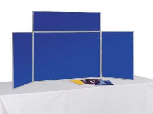 Image of Tabletop 3 Panel (+Header) Folding Exhibition Display Boards - Small with Carry Bag