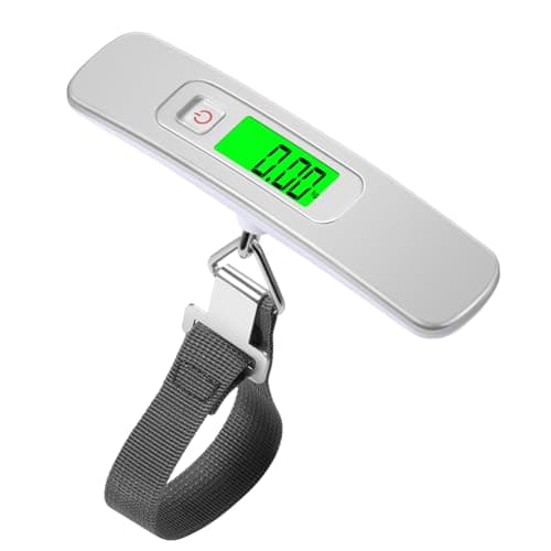 Image of Blendura Digital Luggage Scale, Portable Luggage Weight Scale, Hanging Suitcase Weigher for Travel, Suitcase Scale 110 lb/ 50KG Capacity(Battery Inside the Compartment)