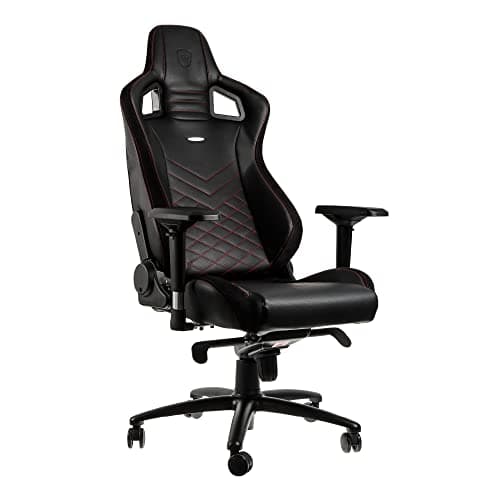 Image of noblechairs EPIC Gaming Chair - Black and Red, Adjustable Ergonomic Design