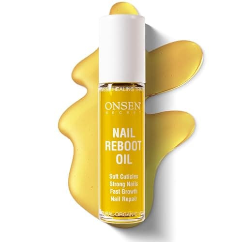 Image of Onsen Secret Nail & Cuticle Repair Oil (10ml) - Dry Oil Formula - Japanese Tsubaki, Tea Tree & Jojoba - Strengthens Nails, Repairs Cuticles, Hydrates Skin & Hair - Natural & Vegan