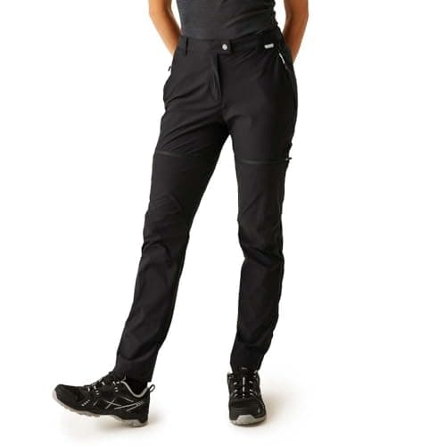 Image of Regatta Women's Mountain Zip Off Walking Trousers Black