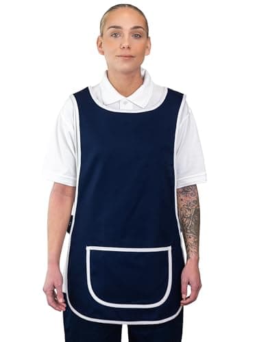 Image of Mirabella Health & Beauty Unisex Hygea Tabard Apron Navy-White L
