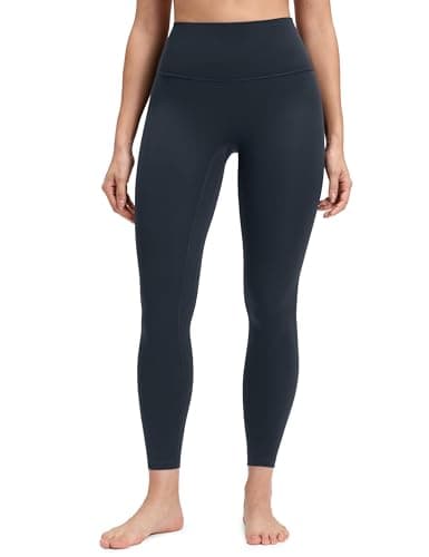 Image of CRZ YOGA Womens Butterluxe No Front Seam Yoga Leggings 25" - High Waisted Soft Stretchy Pants for Pilates Workout Lounge True Navy 10