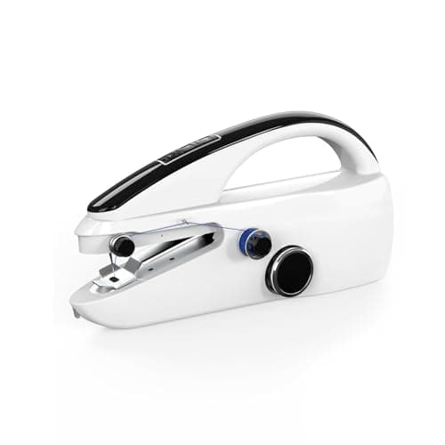 Image of ﻿Sewing Kit:Sewing Bliss in one Box.Handheld Sewing Machine,Beginner's Sewing kit with Storage,Two Power Supply Modes,Portable Mini Sewing Machine,Handheld Sewing Machine for Beginners.No accessories