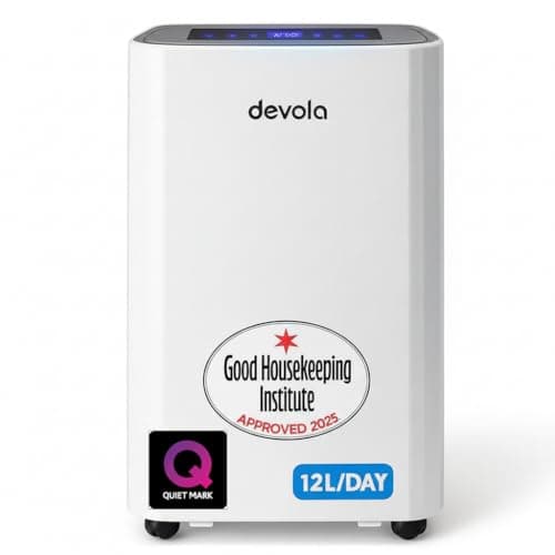Image of Devola 12L Dehumidifier & HEPA H13 Air Purifier- Quiet & Energy Efficient (costs less than 5p per hour) Dehumidifiers for Home, Laundry Drying Mode, Continuous drainage (DVH12L) (12L Hepa)