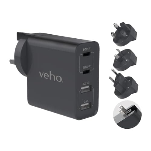 Image of Veho TA-45 Travel Adapter | Multi region universal USB | Compatible in 150 countries | VAA-700-TA45