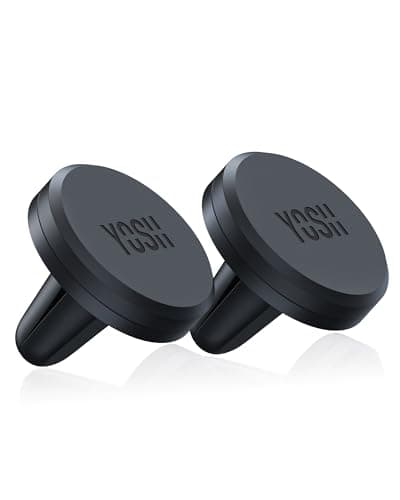 Image of YOSH Magnetic Phone Holder for Car, Super Strong Car Phone Holder Magnetic, Upgraded Car Phone Holder Air Vent, Mobile Cradle Magnet for iPhone 17 16 15 14 13 12 11 Pro Samsung S26 S25 Pixel, 2-Pack