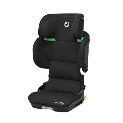 Image of Maxi-Cosi Tanza i-Size, High Back Booster Seat, 3.5–12 years, 100–150cm, Compact Foldable Car Seat, 10 Headrest Positions, G-CELL Side Impact Protection, Padded & Elevated Kids Car Seat, Full Black