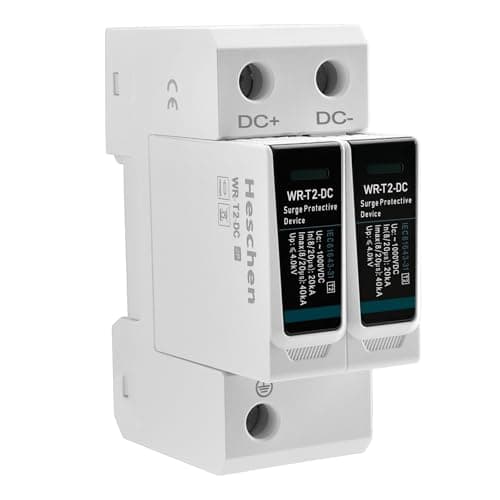 Image of Heschen Surge Protective Device SPD, WR-T2-AC, 2P 275V 20kA, T2 Type, Fire-Proof, Low-Voltage Arrester Device, 35mm DIN Rail Mounting, TUV CB Listed