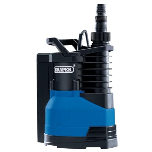 Image of Draper 750W Portable Submersible Water Pump | Max Flow Capacity 12960 l/h Electric Pump | Thermal Overload Protection | Integrated Float Switch |10M Cable Draining Pump | 98918