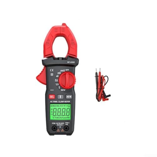 Image of Clamp On Digital Multimeter With High Definition LCD Display AC/DC Voltage 600V AC Current 600A Resistance Diode Frequency(6302)