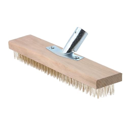 Image of TWISAXC Grill Soft Brass Brush Tool For Heavy Duty Barbecue Cleaning And Floor Scrubbing Applications Concrete Brush Is Also Suitable For Industrial Handle Wire Concrete Wire , 30cm with Adapter
