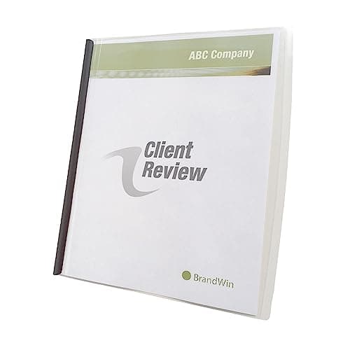 Image of Quartet GBC Slide 'n Bind Frosted Report Covers, Clear, 10 Covers per Pack (W67504)