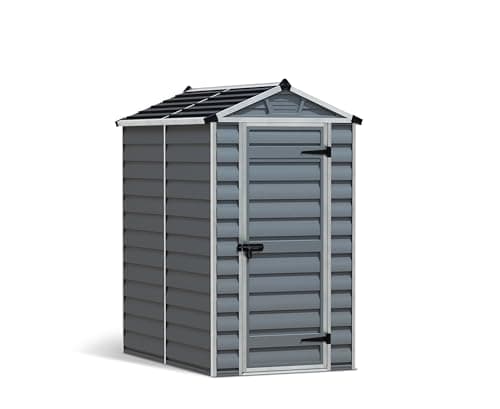 Image of Palram Canopia SkyLight Shed 4x6ft Durable Storage – Grey