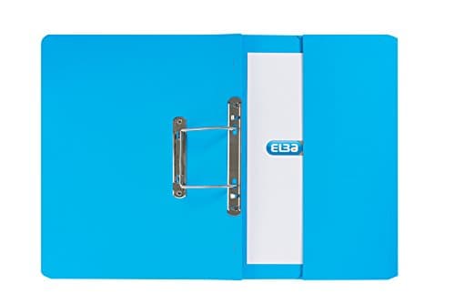 Image of Elba Stratford 30113 blue foolscap spring pocket files, PACK of 25