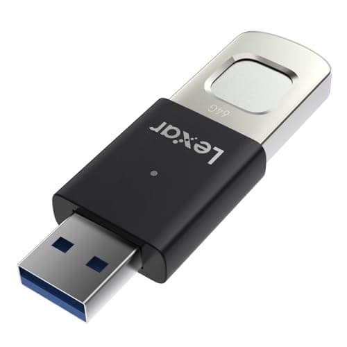 Image of Lexar JumpDrive Fingerprint F35 PRO 256GB USB3.0 Flash Drive, Up to 400MB/s Read/350MB/s Write USB Stick, 10 Fingerprint IDs Allowed Memory Stick, USB Drive for Computer/PC/Laptop (LJDF35P256G-RNBNG)