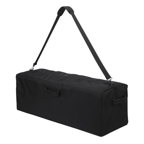 Image of ZZY 100L Large Duffle Bag Lightweight - 36 Inch Oversized Holdall, Long Equipment Storage Bag for Travel, Outdoor, Camping, Sport (Black)